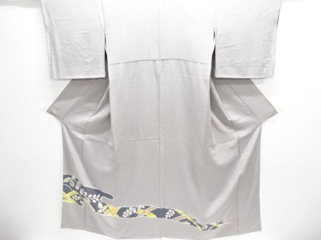 JAPANESE KIMONO / TSUKESAGE HOMONGI / SILK / MIST & FLOWERS